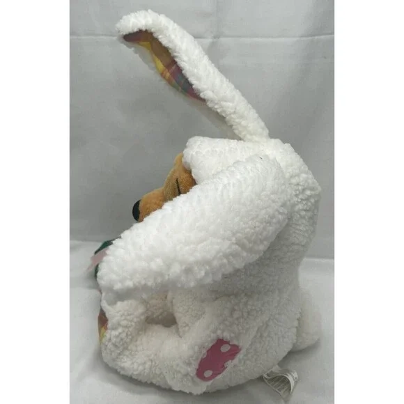 Winnie the Pooh 21" Plush White Easter Bunny & Basket Walt Disney Stuffed Animal - Picture 7 of 15